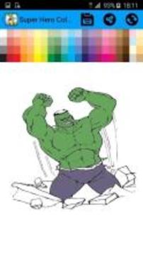 Super Hero Coloring Pages游戲截圖5