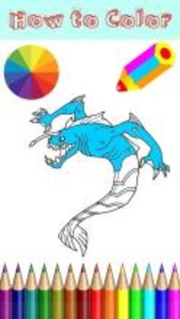 Coloring Ultimate Alien Book游戲截圖2