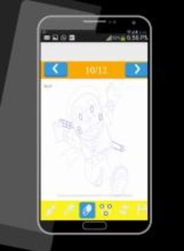 learn to draw Ninja Hattori游戲截圖3