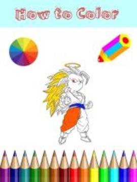Coloring Super Saiyan God游戲截圖3