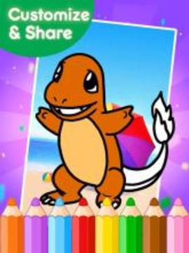 coloring pokem game游戲截圖4