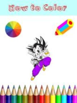 Coloring Super Saiyan God游戲截圖4