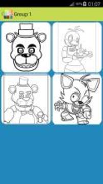 Five Nights Coloring Book FNAF游戲截圖3