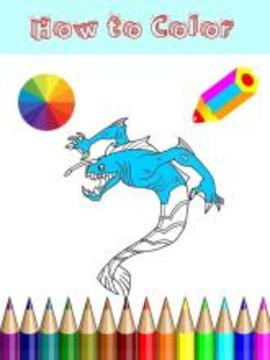 Coloring Ultimate Alien Book游戲截圖4