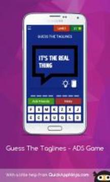 Guess The Taglines - ADS Game游戲截圖3