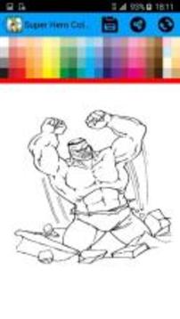 Super Hero Coloring Pages游戲截圖4
