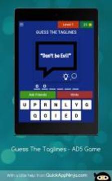Guess The Taglines - ADS Game游戲截圖5