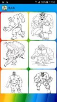 Super Hero Coloring Pages游戲截圖3