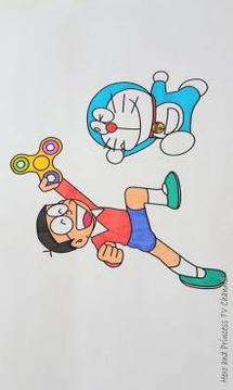 Learn Draw Fidget Spinner Nobita游戲截圖4