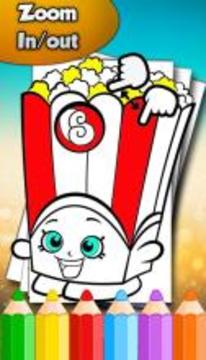 coloring book for shopking kid游戲截圖5