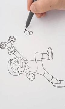 Learn Draw Fidget Spinner Nobita游戲截圖1