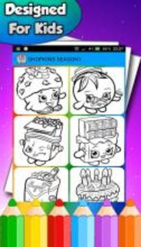 coloring book for shopking kid游戲截圖3