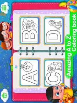 Kids ABC Coloring Book游戲截圖2