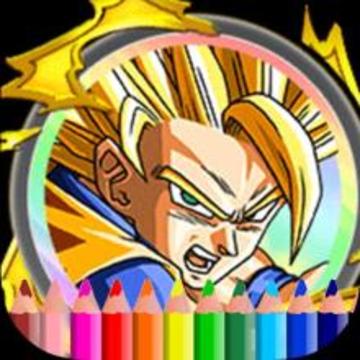 Coloring Super Saiyan 2游戲截圖1