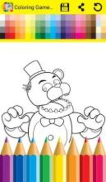 Coloring Game Five Nights游戲截圖4
