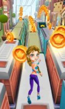 Subway Ice Princess Running游戏截图2