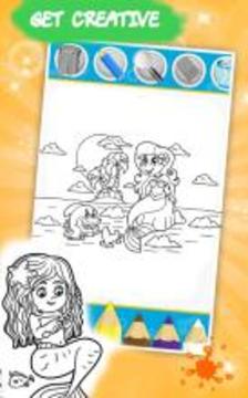 Mermaid Princess Coloring游戲截圖5