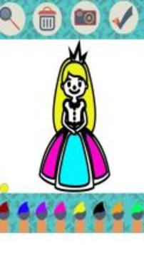 Princess Coloring Book For Kids游戲截圖3