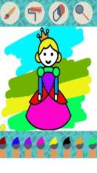 Princess Coloring Book For Kids游戲截圖1
