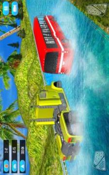 Floating Water Coach Bus Traffic Race游戲截圖5