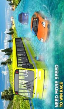 Floating Water Coach Bus Traffic Race游戲截圖4