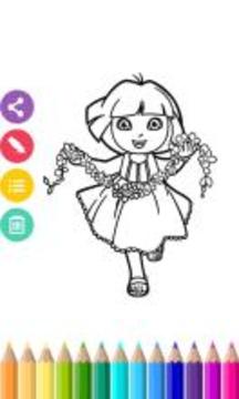 Princess Coloring Book - dora游戲截圖3