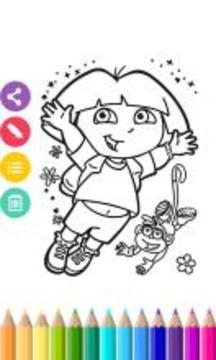 Princess Coloring Book - dora游戲截圖5