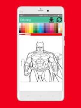 Coloring Super Hero Books游戲截圖1