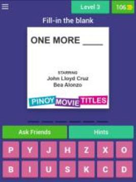 Pinoy Movie Titles Quiz游戲截圖3