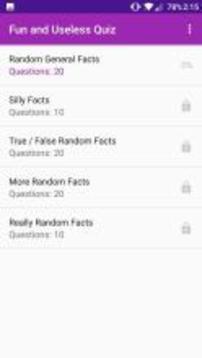 Fun and Useless Facts Quiz游戲截圖2