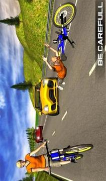 Bicycle Rider Traffic Race 17游戲截圖4