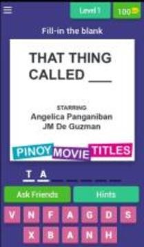 Pinoy Movie Titles Quiz游戲截圖1
