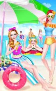 Summer Girl! Beach PARTY Salon游戲截圖5
