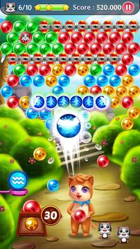 泡泡流行貓 bubble shoot游戲截圖4