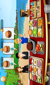 Cooking - Beach Yummy Burger Restaurant游戏截图1