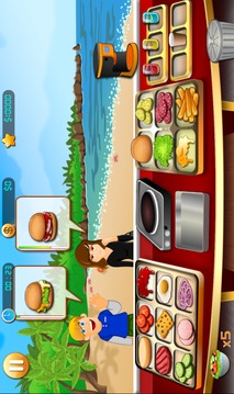 Cooking - Beach Yummy Burger Restaurant游戏截图3