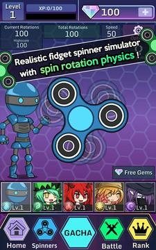 Anime Fidget Spinner Battle游戲截圖2