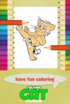 Talking Cat Coloring Game游戲截圖2