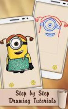 Draw Despicable Me Minions游戏截图1