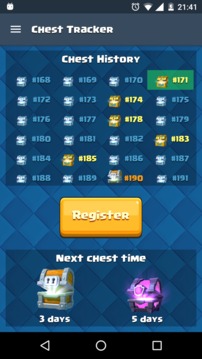 Chest Tracker Calculator游戲截圖2