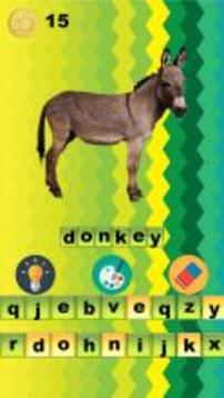 Guess animal on picture for kids 0+游戲截圖3