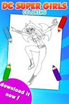 Superhero Girls Coloring Game游戲截圖4