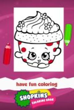 Shopkin Coloring Game游戏截图2