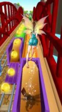 Subway Flying Girl Run游戲截圖2