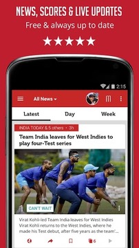 Cricket News and Scores游戲截圖1