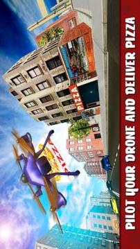 RC Drone Pizza Delivery Flight游戲截圖1