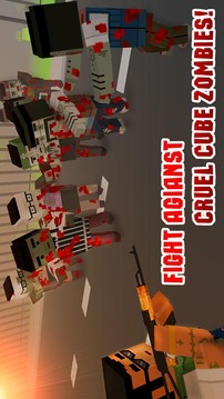 Cube Wars: Zombie Shooter 3D游戲截圖1