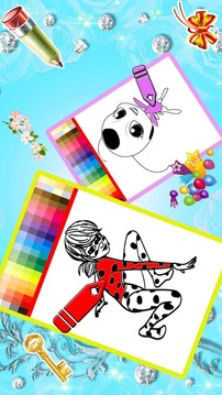 Ladybug Coloring Book游戲截圖3