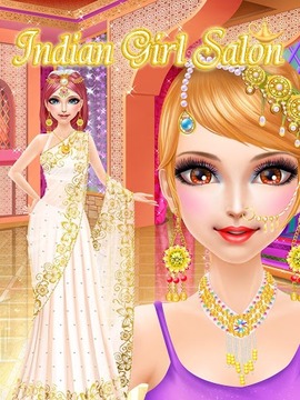 Indian Girl Salon-girls games游戲截圖4