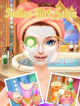 Indian Girl Salon-girls games游戲截圖2